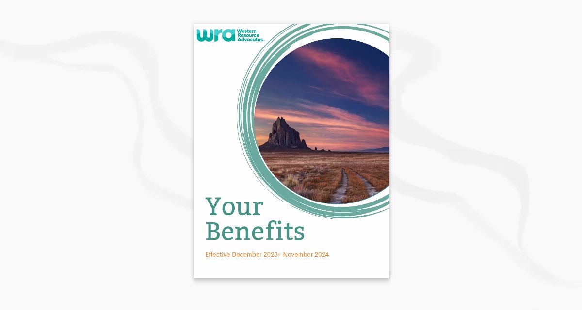 Western Resource Advocates 202324 Benefits Guide