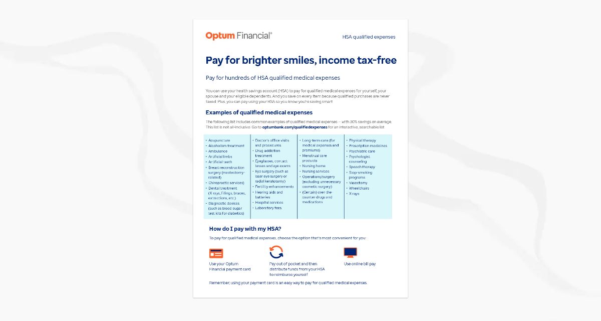 HSA Qualified Expenses